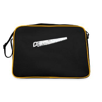 large saw for work - Retro Bag - black/gold - Back