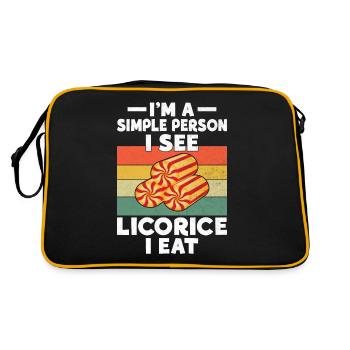 Licorice Gifts - Retro Bag - black/gold - Back
