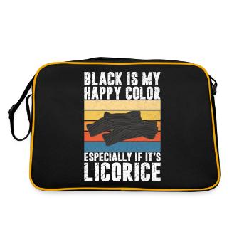 Licorice Gifts - Retro Bag - black/gold - Back