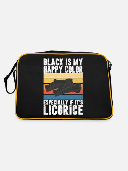 Licorice Gifts - Retro Bag - black/gold - Back
