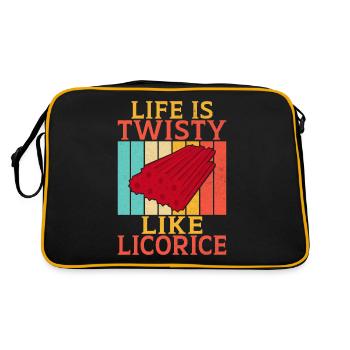 Licorice Gifts - Retro Bag - black/gold - Back