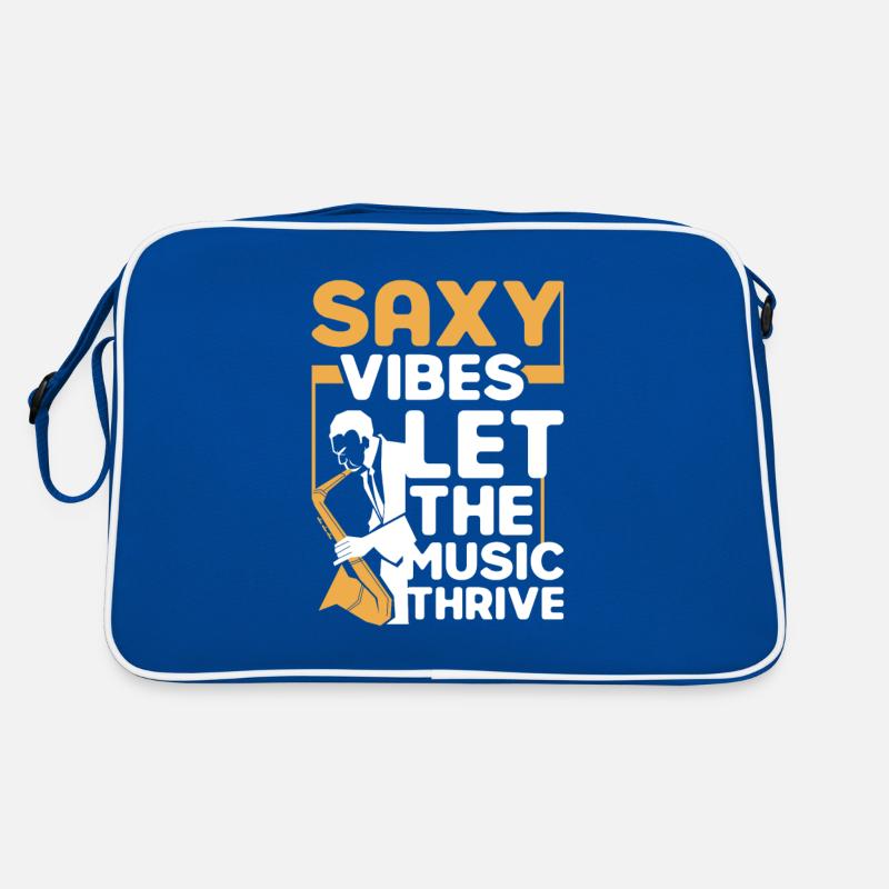Saxy Vibes Let the Music Flourish Retro Bag