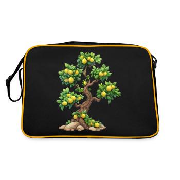 Lemon Tree, Natural Idyll, Refreshment - Retro Bag - black/gold - Back