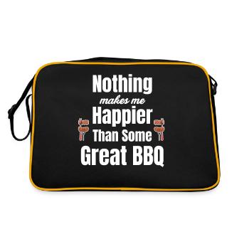 Nichts Macht Mich Glücklicher Als Ein Großartiger - Retro Tasche - Schwarz/Gold - Hinten