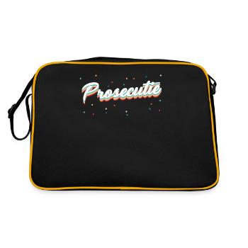 Prosecutor's Office, Girls, Feminism, - Retro Bag - black/gold - Back