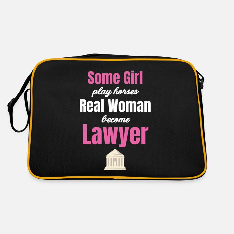 Einige Mädchen Spielen Pferd Echte Frauen Werden Retro Tasche