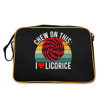 Licorice Gifts - Retro Bag - black/gold - Back