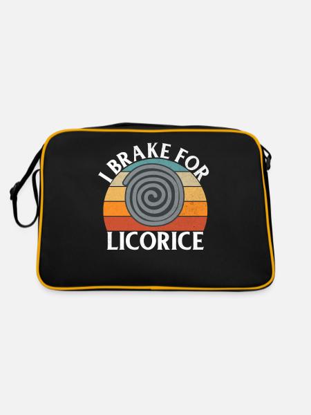Licorice Gifts - Retro Bag - black/gold - Back
