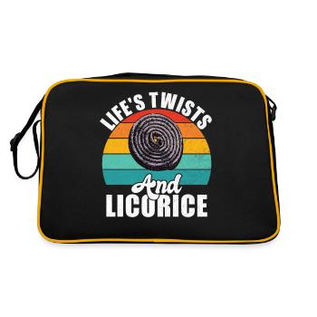 Licorice Gifts - Retro Bag - black/gold - Back