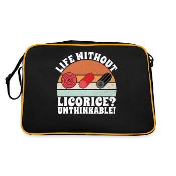 Licorice Gifts - Retro Bag - black/gold - Back