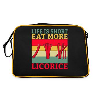 Licorice Gifts - Retro Bag - black/gold - Back