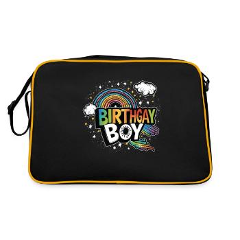 It's my birthgay birth-gay lgbt gay - Retro Bag - black/gold - Back