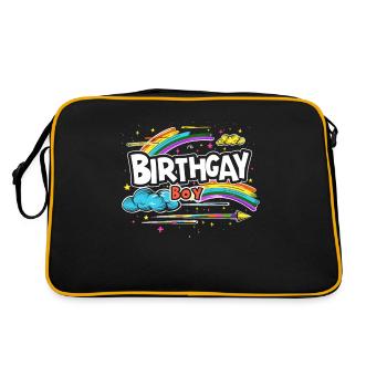 It's my birthgay birth-gay lgbt gay - Retro Bag - black/gold - Back