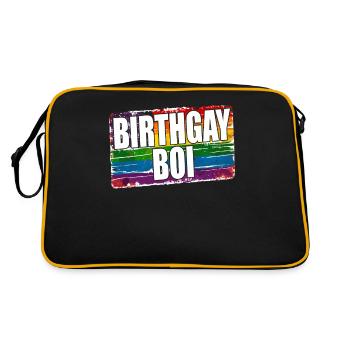 It's my birthgay birth-gay lgbt gay - Retro Bag - black/gold - Back