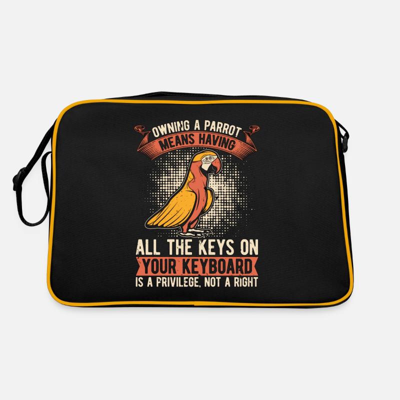 Owning A Parrot Means Ornithologist Parrot Lover Retro Tasche