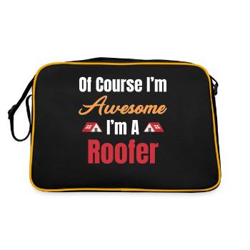 Bien sûr que je suis génial, je suis un - Sac Retro - noir/or - Dos