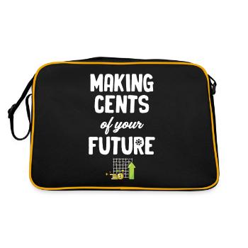 Earn pennies from your future - Retro Bag - black/gold - Back