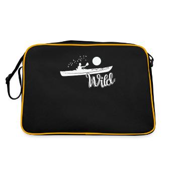 Kayak sauvage Pédalo Canoë - Sac Retro - noir/or - Dos