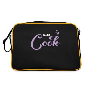 Je suis cuisinier Cuisinier Cuisine - Sac Retro - noir/or - Dos