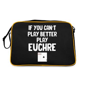 If you can't play better, play - Retro Bag - black/gold - Back