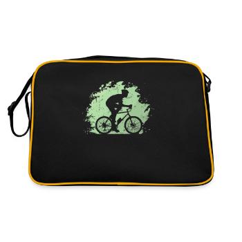 Faire du vélo à l’extérieur - Sac Retro - noir/or - Dos