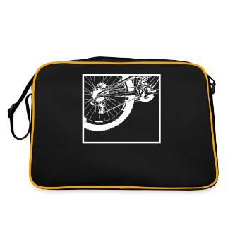 Bicycle Rear Wheel - Retro Bag - black/gold - Back