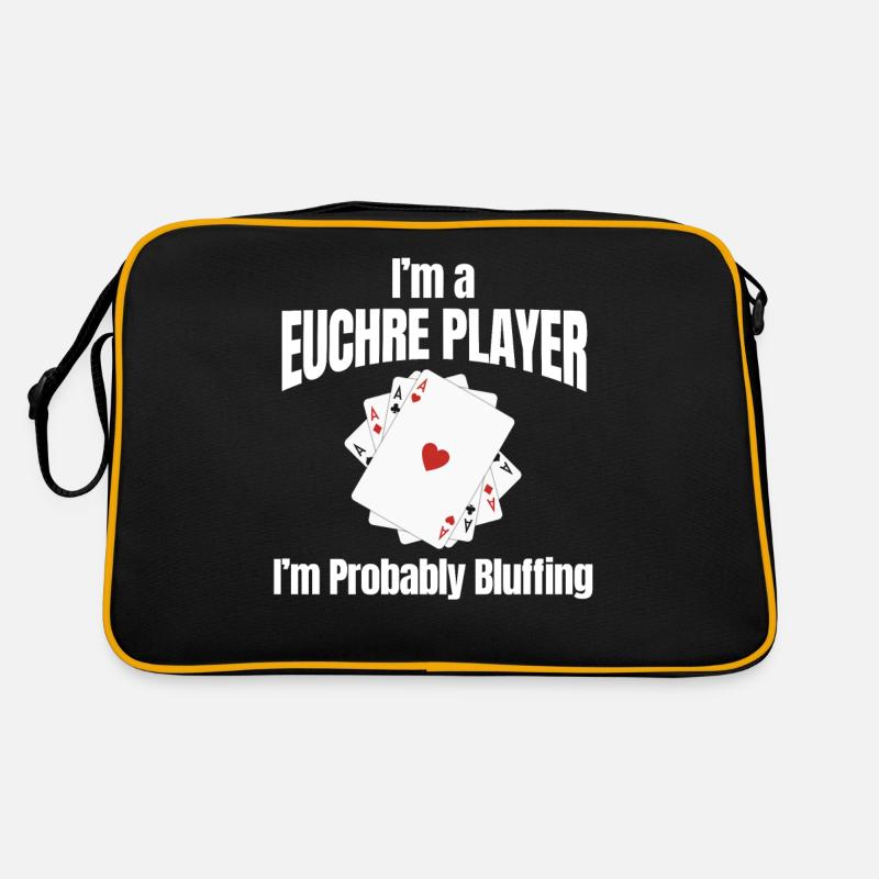 I am a Euchre player, I bluff Retro Bag