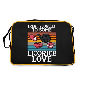 Licorice Gifts - Retro Bag - black/gold - Back
