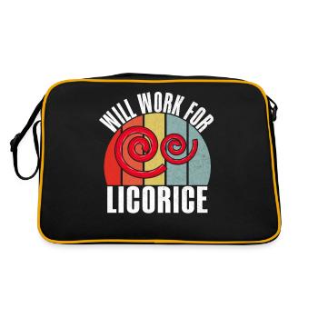 Licorice Gifts - Retro Bag - black/gold - Back