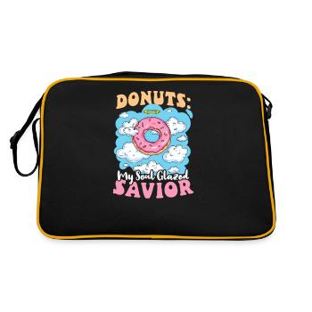Donut Lover Donuts : Le Sauveur glacé de mon âme - Sac Retro - noir/or - Dos