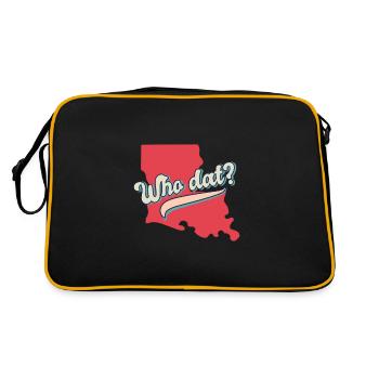 Louisiana Pride Who Dat Red Silhouette Cheers - Sac Retro - noir/or - Dos