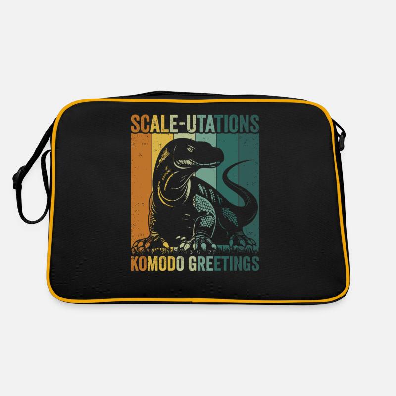 Scale-utations Komodowaran-besitzer Wildtiere Retro Tasche