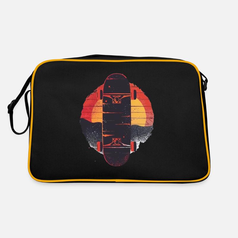 Skateboard Sunset Retro Style Retro Tasche