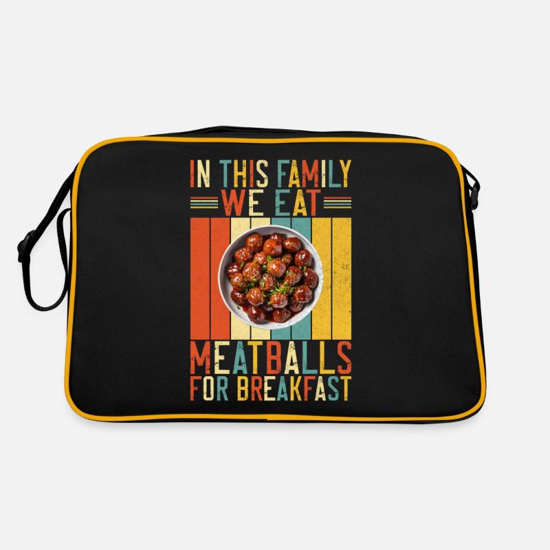 Cadeaux pour les amateurs de boulettes de viande Sac Retro