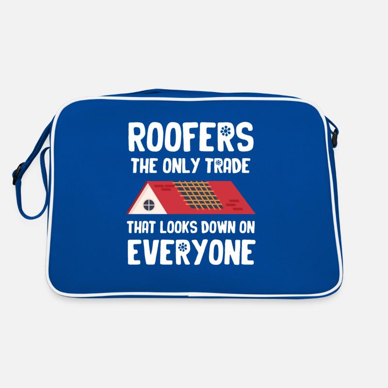 Dachdecker Sind Das Einzige Handwerk, Das Auf Retro Tasche