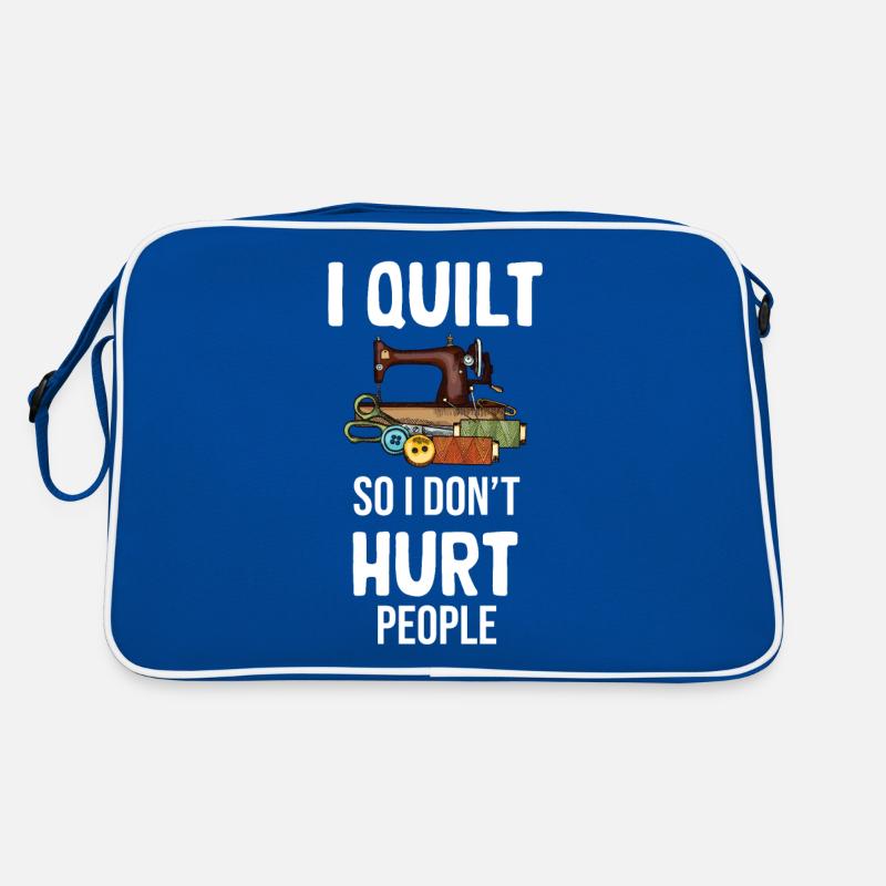 Je quilte pour ne pas blesser les gens Sac Retro