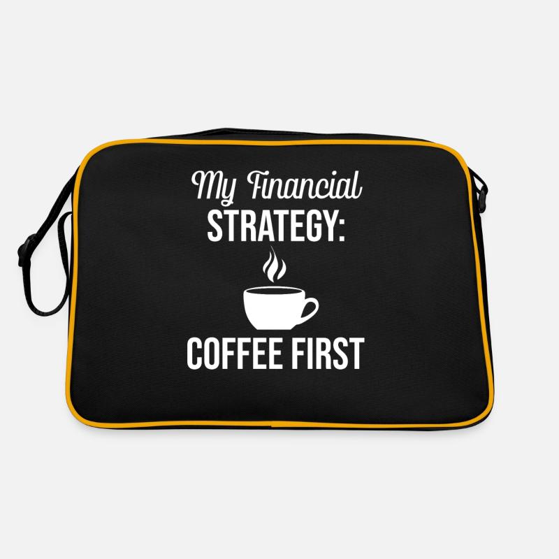Meine Finanzstrategie: Coffee First Buchhalter Retro Tasche