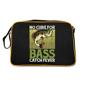 Pêche à l’achigan Pas de remède pour les amateurs de pêche à l’achigan - Sac Retro - noir/or - Dos