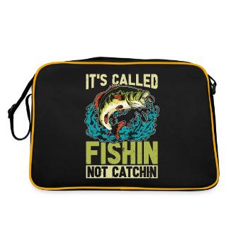 Pêche à l’achigan C’est ce qu’on appelle le poisson dans l’achigan à grande bouche - Sac Retro - noir/or - Dos