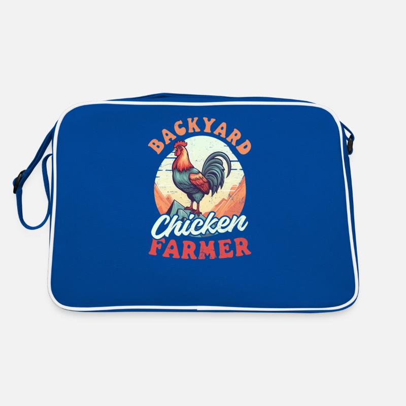 Hühnerbauer Hinterhof Hühnerzüchter Retro Tasche