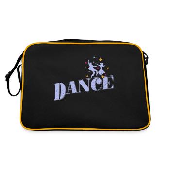Dance couple "Dance" - Retro Bag - black/gold - Back