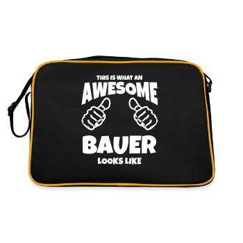Celebrate Your Awesomeness with This Awesome Bauer - Retro Tasche - Schwarz/Gold - Hinten