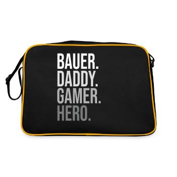 Classic Bauer Daddy Hero Bold Statement - Retro Bag - black/gold - Back