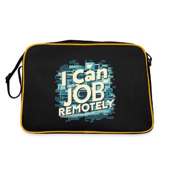 I Can Do This Job Remotely 15 - Retro Tasche - Schwarz/Gold - Hinten