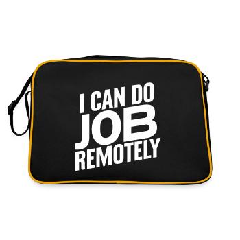 I Can Do This Job Remotely 17 - Retro Tasche - Schwarz/Gold - Hinten