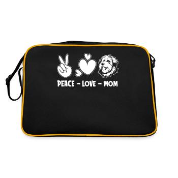 Vieux berger anglais Bobtail - Sac Retro - noir/or - Dos