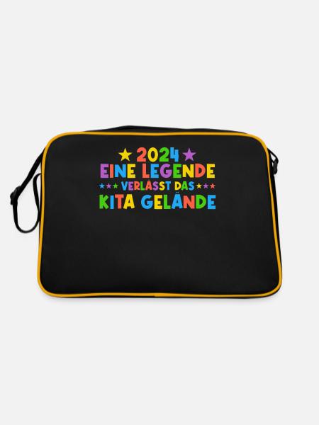 2024 Une légende Diplômé de Kita - Sac Retro - noir/or - Dos