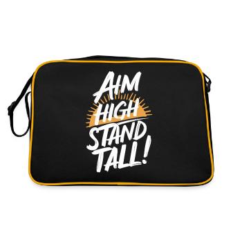 Ahm High Stand Tall Sunrise - Retro Bag - black/gold - Back