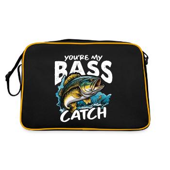 Bass Fishing Vous êtes mon amateur de pêche à l’achigan - Sac Retro - noir/or - Dos