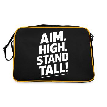 Les objectifs élevés sont une motivation ferme - Sac Retro - noir/or - Dos
